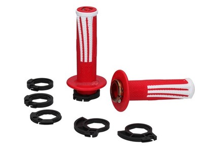 ODI EMIG PRO V2 Lock-On Grips Griffe Griffgummis Lenkergriffe rot/weiß
