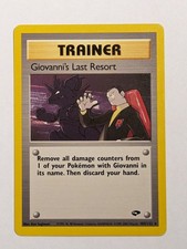WOTC Giovanni's Last Resort 105/132 Gym Challenge Rare Unlimited English 2000