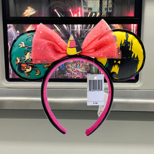 Vacation Club Happy Halloween MEMBER Headband Disney Parks Minnie Ears NWT US