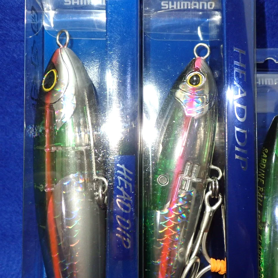 JDM Shimano Ocea Head Dip 175F+140F & Sardine Ball 150S & Bomb Dip 170F Rainbow Foto 2 de 4