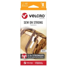 VELCRO(R) Brand Sew On Strong Tape 1"X30"-White