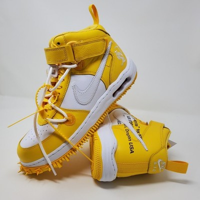Nike Air Force 1 Mid SP x Off-White Varsity Maize - DR0500-101 Men's Size 8.5