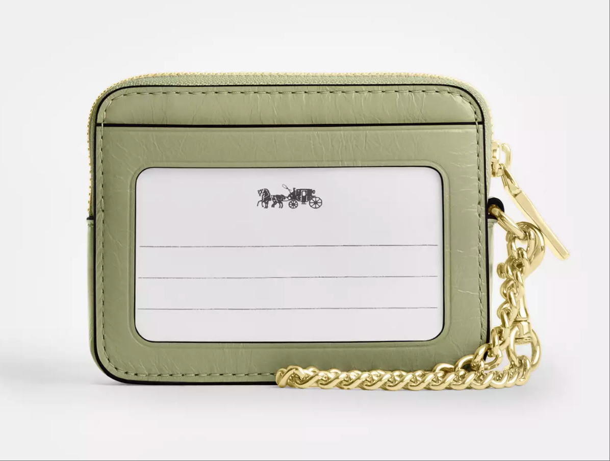 NWT Coach Zip Card Case With Quilting CEC51 | eBay