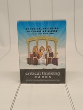 Listing image for Critical Thinking Playing Cards 48+3 Bonus Game Cards Homeschool