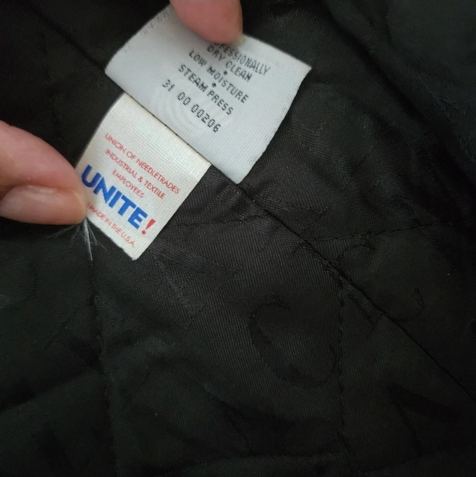 vintage authentic ISAAC MIZRAHI black wool &  FUR coat SIZE 4 - Image 3 of 4