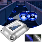 LED Outdoor Deck Lights Solar Garden Step Lighting Waterproof Wall Lamp