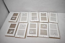 Hart & Cooley 672 Wall/Ceiling Register Grille 8x4 White Steel Vents Lot of 10