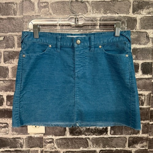 Carve Designs blue corduroy mini skirt SIZE 2