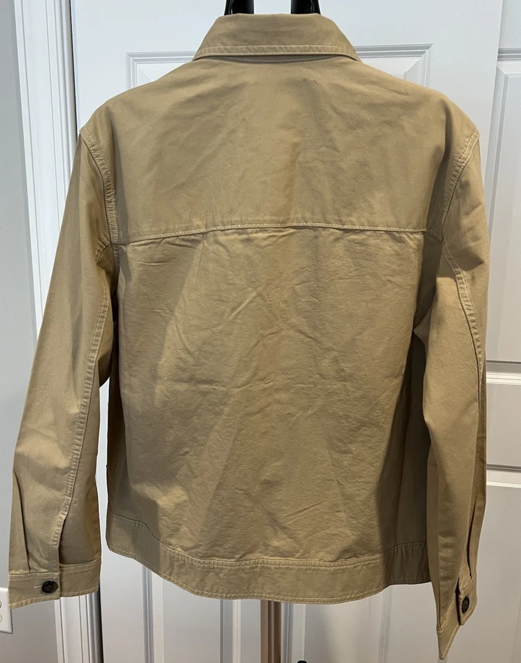 Chaqueta de camionero de lona Scotch & Soda travertino para hombre talla M mediana marrón nueva con etiquetas Foto 2 de 4