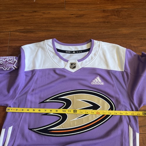 Anaheim Ducks NHL Hockey Fights Cancer Adidas Jersey Adult Size 52 CS4247 NWOT - Picture 15 of 16
