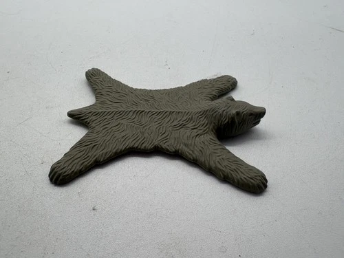 Vintage Playmobil Bear Skin Rug Plastic Western / Medieval