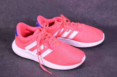Adidas Sneaker Neo Lite Racer  Sportschuhe Gr. 35,5 neonrot weilß Mesh BS796