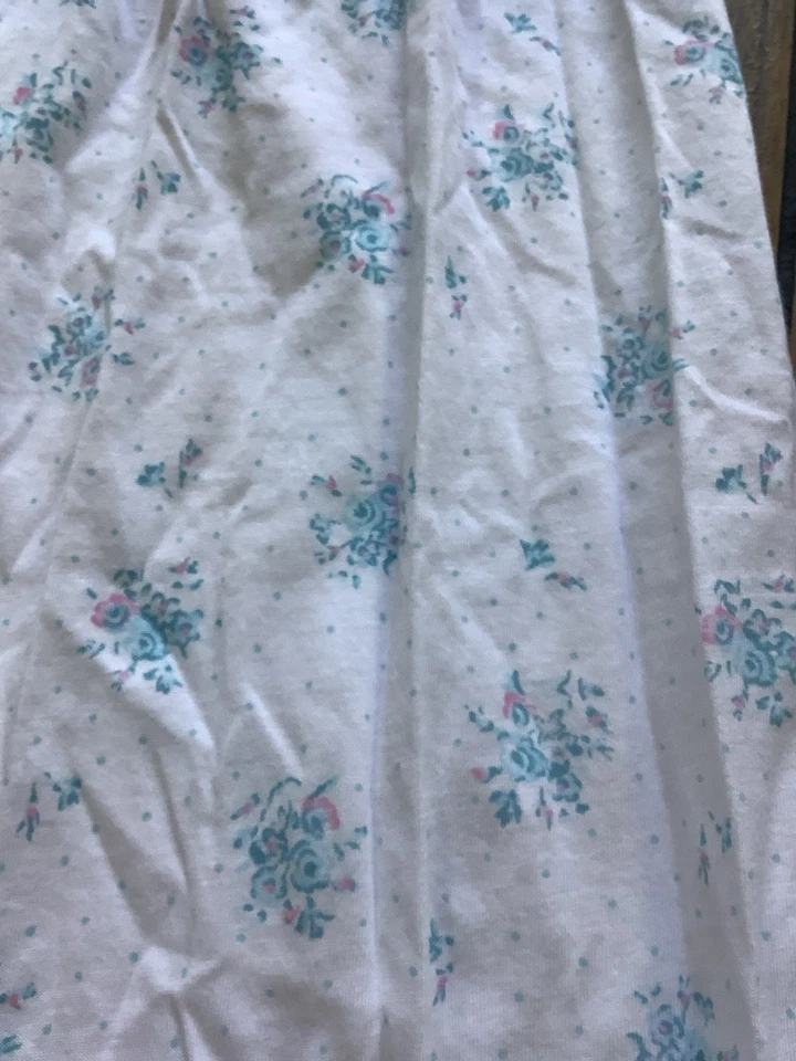 Eileen West Ropa de dormir Para Mujer Talla Mediana Chemise Aqua Floral Vestido Sin Mangas Foto 3 de 4