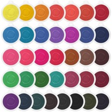 36 Pcs 7" Large Washable Ink Pads for Kids Handprint Fingerprint Rainbow Stam...