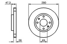 Disque de frein Kia MAGENTIS