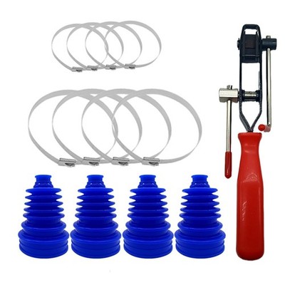 Universal CV Boot Kit - Thick Silicone Constant Velocity Joint Gaiter (Blue)