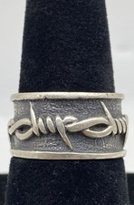 925 Sterling Silver Knots Band Size 8 Ring 7.2g