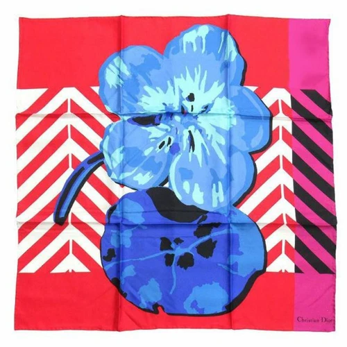 22ss Christian Dior D Flower Pop Foulard Fleur Grand Motif Floral Occasion aef2a7aa