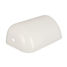 Anmire White Glass Bankers Lamp Shade Replacement Cover or Banker's Desk Lamp...