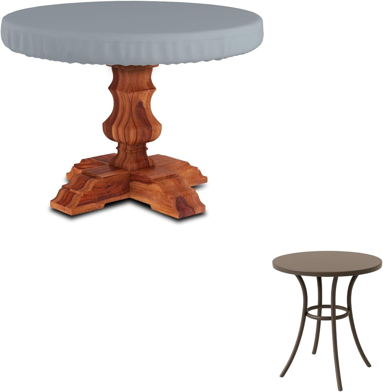 Seal Skin Outdoor Round Table Top Cover, Elite PVC Waterproof & UV-Resistant
