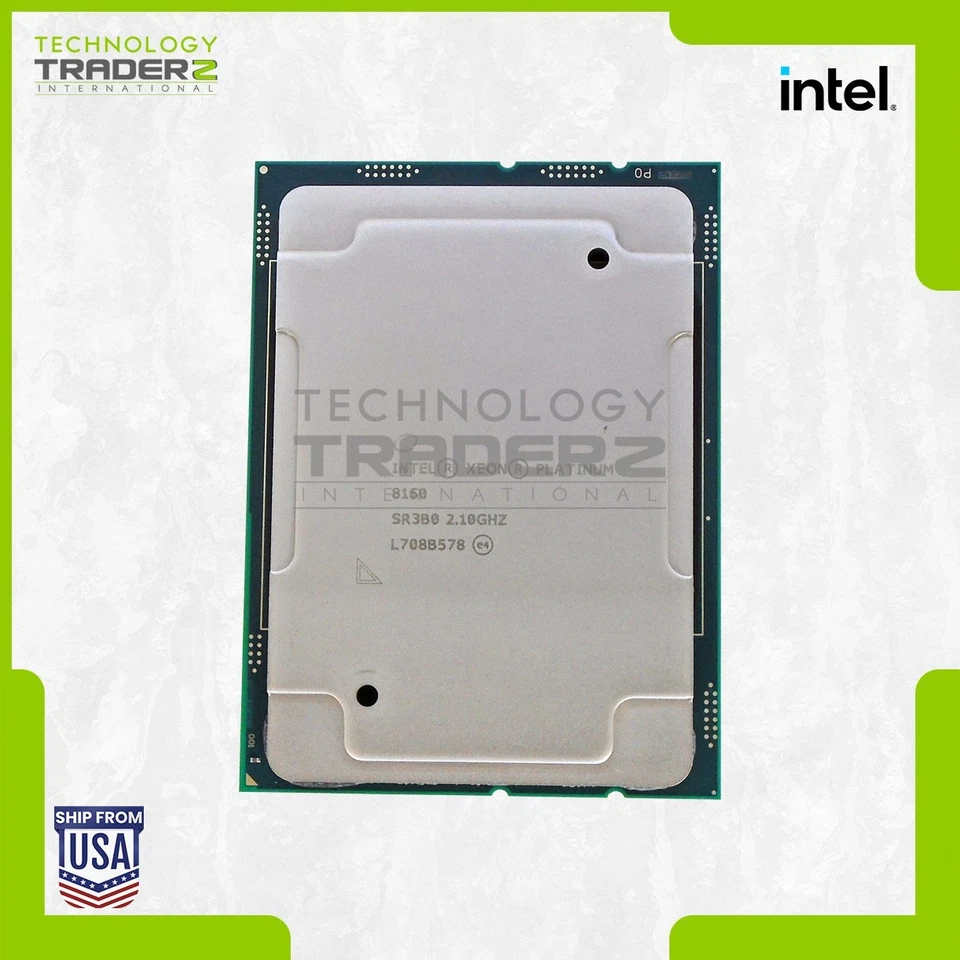 SR3B0 Intel Xeon Platinum 8160 24 Núcleos 2.10GHz 33MB 150W Procesador - Imagen 1 de 1