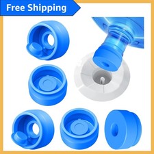 Reusable Non-Spill Bottle Caps - 3 Silicone Caps for 2, 3, 5 Gallon Water Jugs