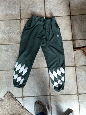 Adidas Original Mens Size L Adidas Rekive Placed Graphic Tapered Sweat Pants