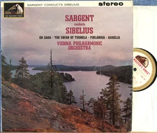 Sargent. Sibelius (En Saga; Karelia; Finlandia; Tuonela). HMV ASD 541 w/g. NM(-)
