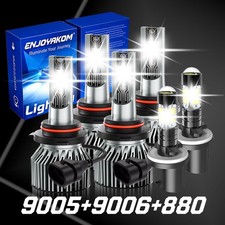 For Gmc Jimmy 1996-2001 Led Headlight Bulbs Super Bright Hilo Fog Beam 80000lm