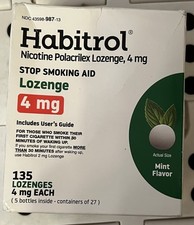 Habitrol Nicotine Lozenges 4 mg Mint Flavor - 135 Count EXP 12/2025     