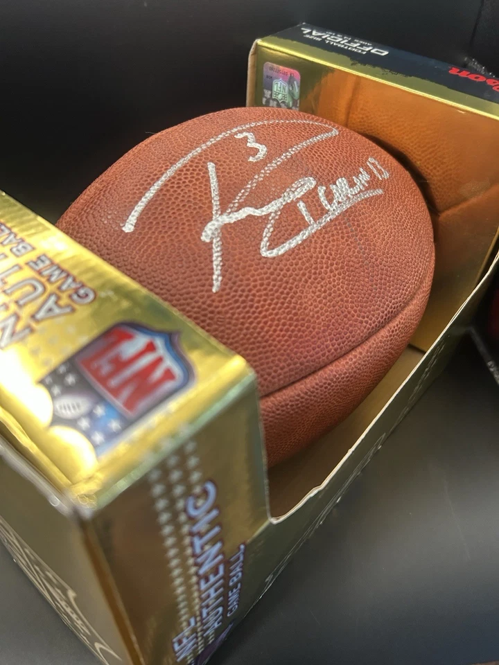 NFL AUTHENTIC "THE DUKE" RUSSEL WILSON SIGNED GAME BALL AUTOGRAPH IN BOX AUTO - Image 2 of 4