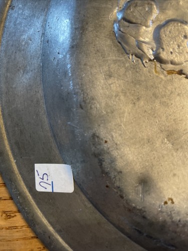 Antique Pewter Plate London. John Fasson &Son??? Repaired? - Picture 8 of 9