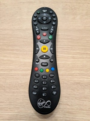 Virgin Media URC65551-00R02 TiVo Box Fernbedienung schwarz original getestet funktioniert