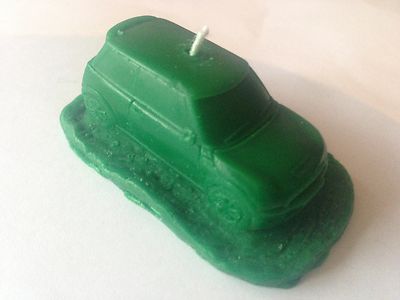 mini cooper ref310 car candle cake toppers in GREEN birthday,party