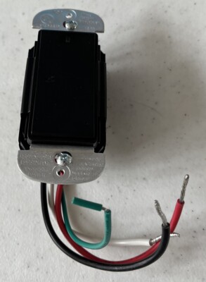 Legrand Wattstopper Non Dim Switch 600W Black (No Hardware)