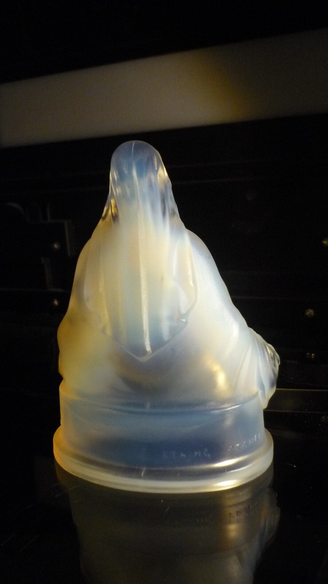 Etling Opalescent/ virgin mary statue signed etling france | eBay