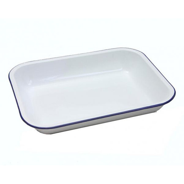 Falcon Housewares Enamel White Baking Pan Roasting Dish Non-stick - 28cm