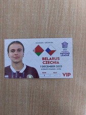 BELARUS v CZECHIA 1 December 2023 Nations League Womens unused ticket