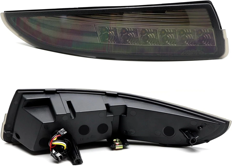 Luz de señal de giro secuencial delantera LED lente ahumada para Chevy Camaro 1993-02 DRL Foto 3 de 4