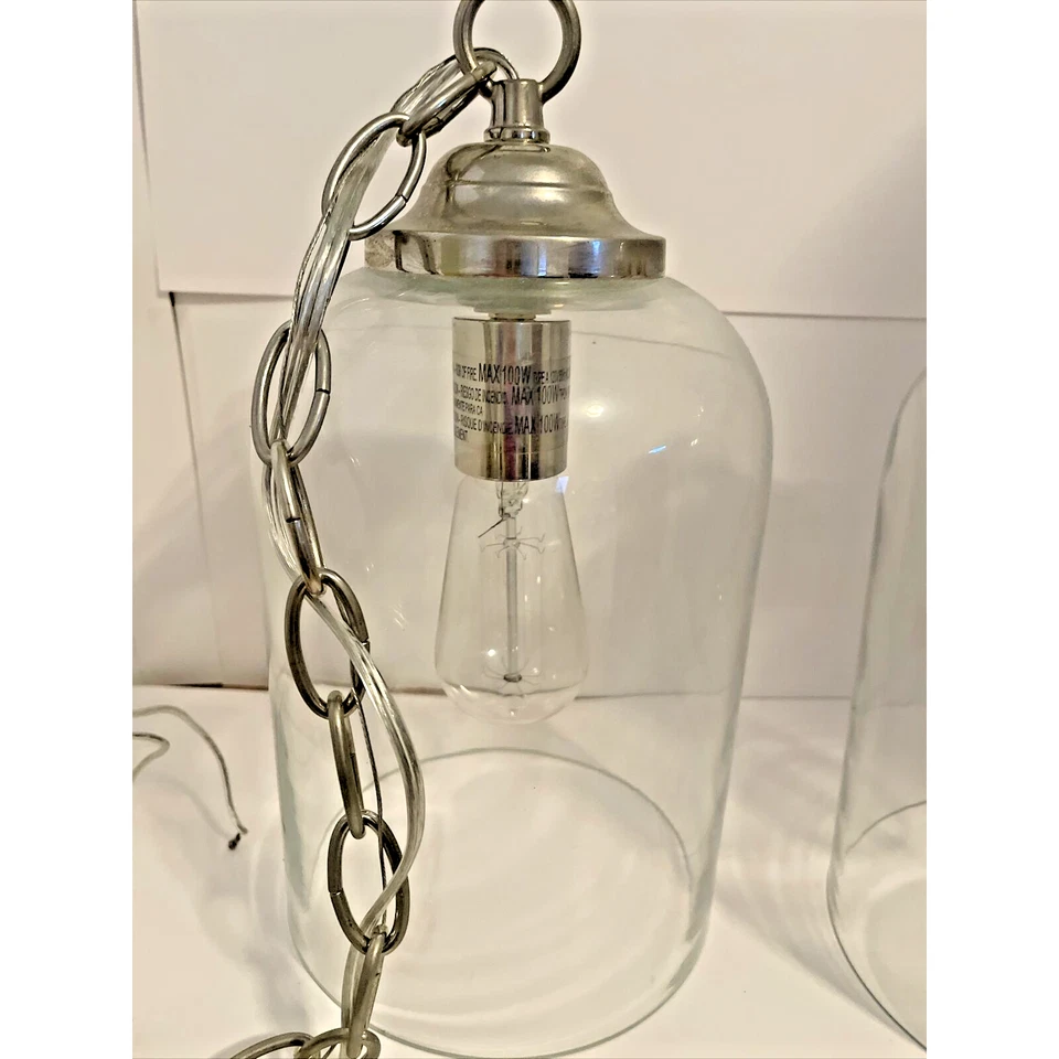 PAR DE COLGANTES SAVOY HOUSE 7-702-1-109 1 LUZ NÍQUEL PULIDO (LOTE DE 2) Foto 3 de 4