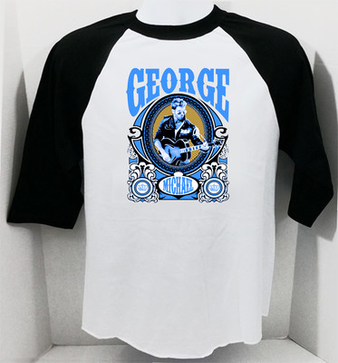 George Michael new T SHIRT WHAM new wave 80s rock bw S M L XL XXL 3XL