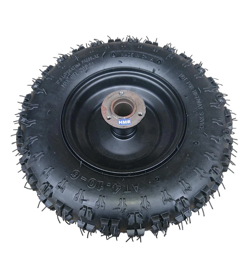 Komplettrad Felge 6 Zoll vorne schwarz mit Reifen 4.10-6 ATV Kinderquad HMParts - Bild 3 von 4