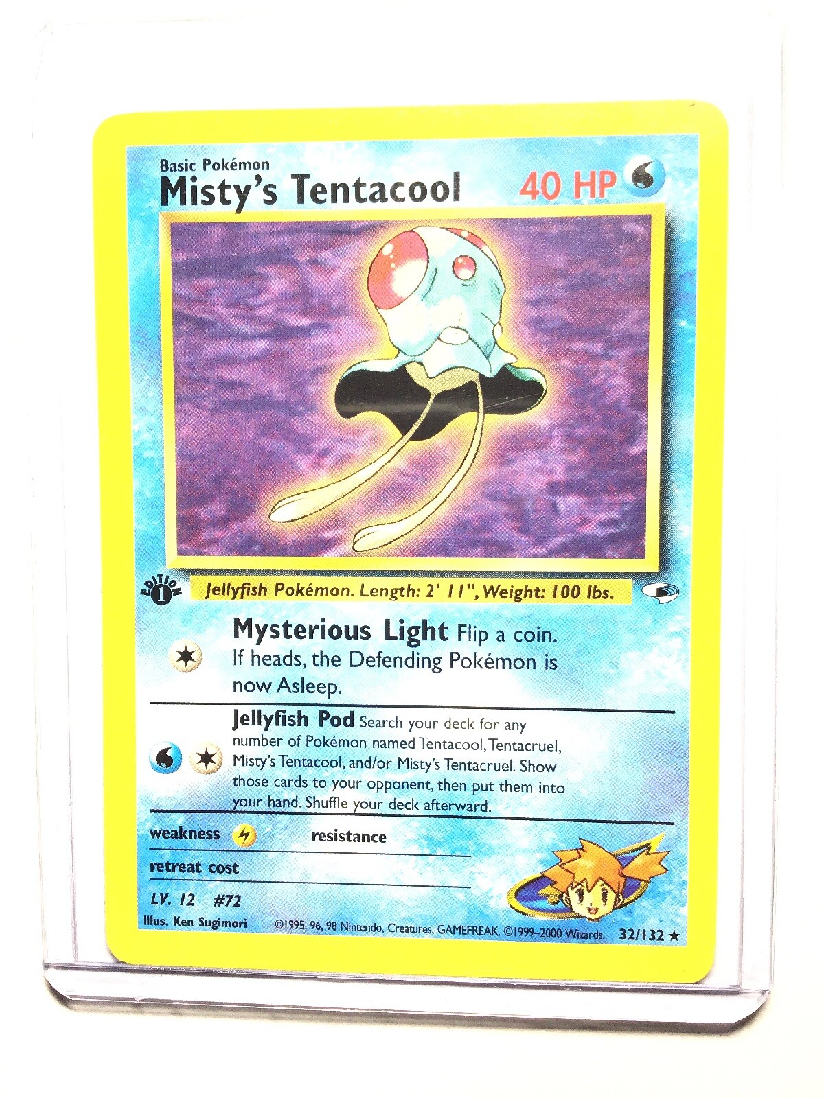 MISTY’S TENTACOOL - 1st Edition Gym Heroes - 32/132 - Rare - Pokemon - NM