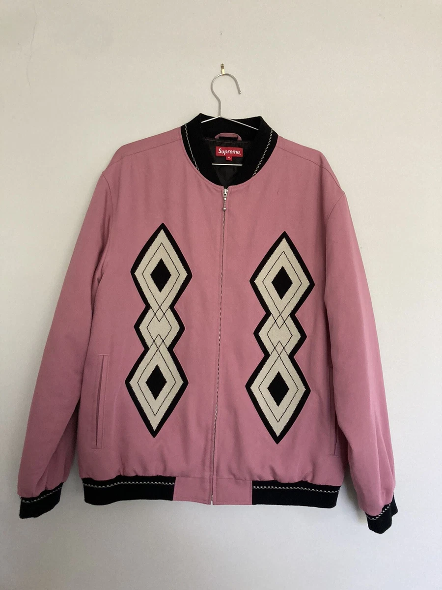 Supreme diamond rayon bomber sale