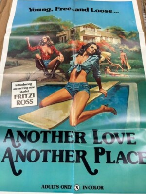 X-RATED Another Love Another Place Original French Sexploitation Movie Poster Z1