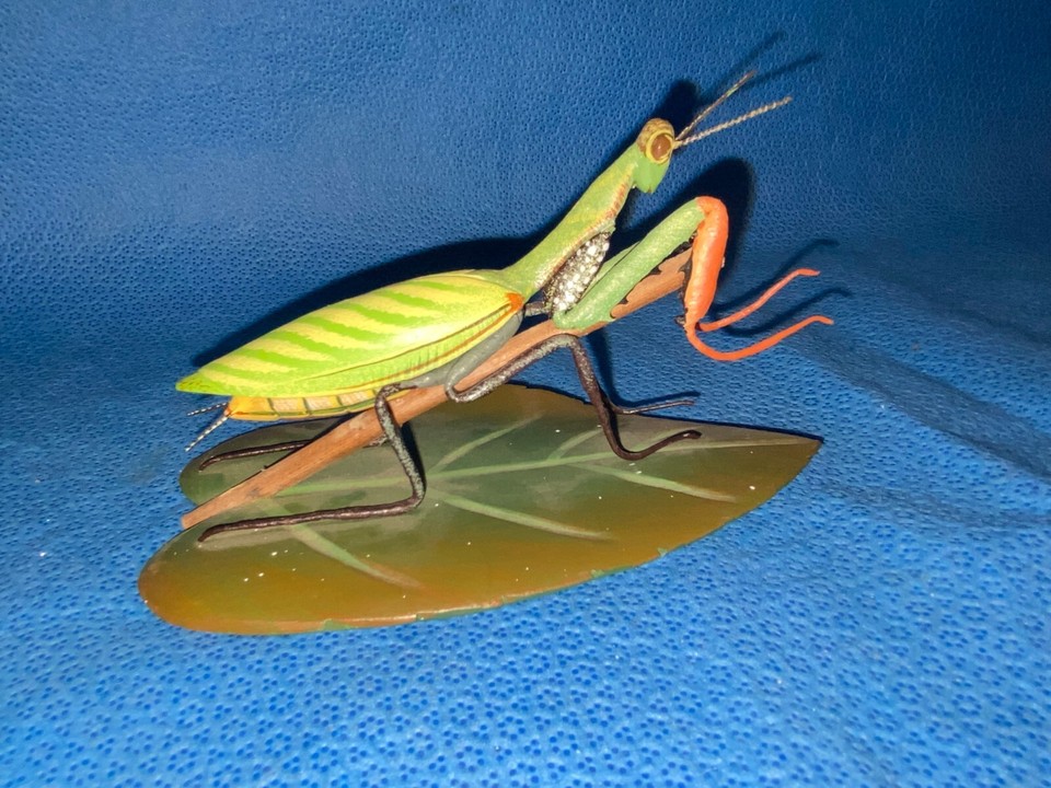 Bugs by Nature Crafts Inc USA Praying Mantis Hand Carved Hand Painted Figurine eBay