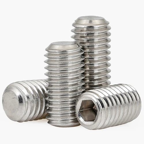 M3 M4 M5 M6 M8 - M16 Fine Thread Flat Point Grub Screws Socket Set A2 Stainless - Picture 7 of 8