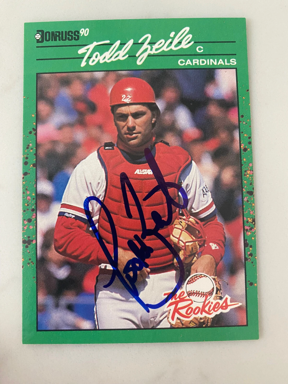 Todd Zeile Autographed Donruss the Rookies 1990 #31 St. Louis Cardinals