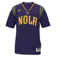 New Orleans Pelicans Official "Mardi Gras" Pride Climacool Men's Swingman Jersey