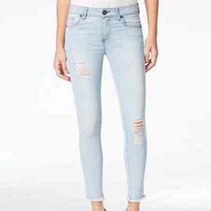 Kloth Connie Ankle Skinny Raw Hem 